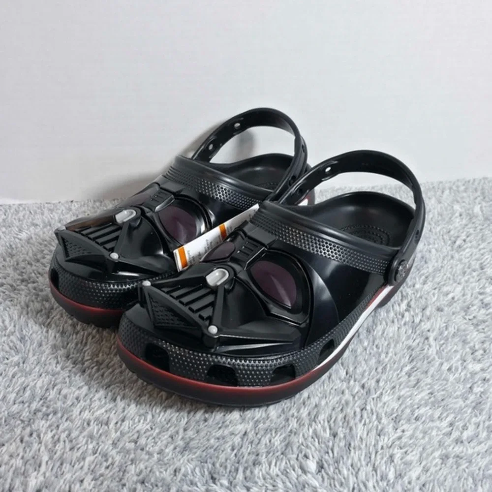 Crocs Star Wars‎ Darth Vader Classic Clogs Black Mens 8 Womens 10 211774-90H NEW